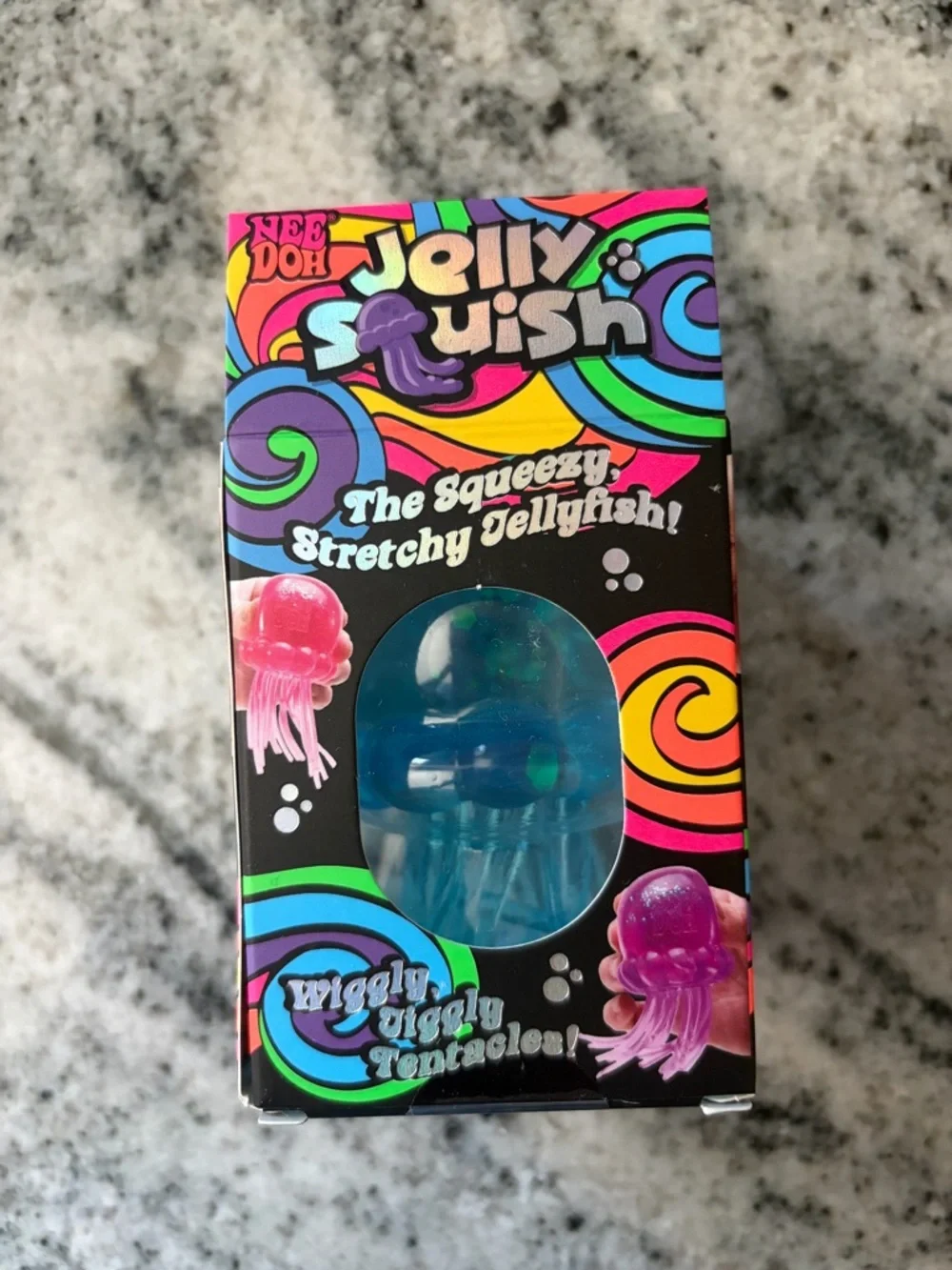 NEE DOH Jelly Squish Squid BLUE 💙 Sealed Viral squishy toy NeeDoh NEW in box RTS